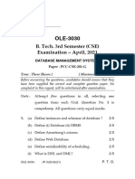 2021 B.tech. 3RD Semester (Cse) Database Management Systems