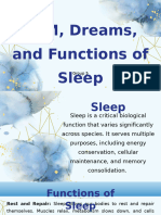 REM Dreams and Functions of Sleep