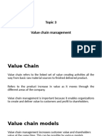 TOPIC 3- Value Chain Mgt