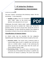 UNIT-IV- PART - II - Interim Orders