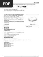 TA1270BF: Pal / NTSC Video Chroma and Sync Processing System For Pip / Pop / Pap