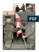 Change of Command of The Austrian National Contingent Commander