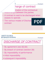 Discharge of Contract Business Law