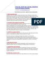 Los 21 Secretos Del Exito de Los Millonarios Por Esfuerzo Propio