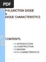 P-N Junction Diode & Diode Characteristics