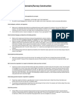 Principles of Questionnaire Construction