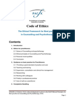 Pacfa Code of Ethics