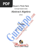 Abstract Algebra