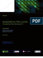 SHADOWS IN THE CLOUD: Investigating Cyber Espionage 2.0