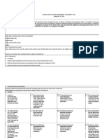 Revised Assessment Tool SBM