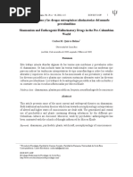 El Chamanismo y Las Drogas Enteogénicas:alucinatorias Del Mundo Precolombino