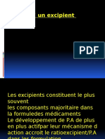 Excipient Cours