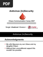 Antivirus (In) Security: Chaos Communication Camp 2007