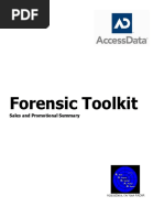 Forensic Toolkit: Sales and Promotional Summary