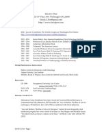 David G. Post 3225 33 Place NW, Washington DC 20008: Mployment Istory