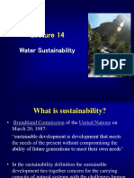 Lecture 12 Water Sustainability 