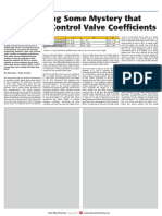 Control Valve Coefficients