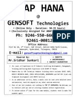 ABAP HANA - Gensoft Technologies