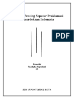 Peristiwa Penting Seputar Proklamasi Kemerdekaan Indonesia