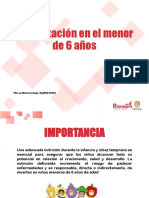 Alimentación Del Menor de 6 Años