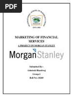 Marketing of Financial Services: A Project On Morgan Stanley