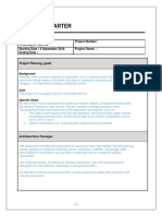 PROJECT CHARTER - Assesment Centre