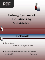 Solving System of Equations