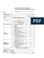 Attestation Process Checklist