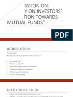 Presentation On: "A Study On Investors' Perception Towards Mutual Funds"