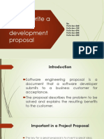 How To Write A Software Development Proposal