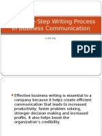 The Three-Step Writing Process in Business Communication