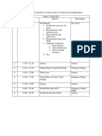 Rundown Acara RTK