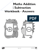 Year 2 Maths Homework Addition and Subtraction ANSWERS PDF