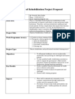 Rehabilitation Summary Project