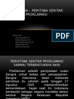 Peristiwa - Peritiwa Sekitar Proklamasi