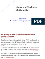 E1 251 Linear and Nonlinear Op2miza2on: Chapter 9: The Method of Conjugate Direc6ons