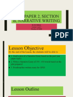 0500, Paper 2, Section B, Narrative Writing: by Ms Mehala Lesson 1 and 2 Monday 4/5/2020