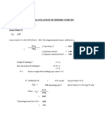 Calculation of Seismic Forces: REF: I.S. 1893 (Part 1) - 2002. As Per Clause 7.5 V A W