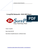 Latest CompTIA EnsurePass N10 005 Dumps PDF