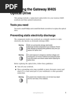 m405 Remove Replace Optical Drive