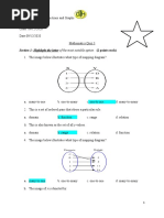 Math Quiz 2 Relation and Functions