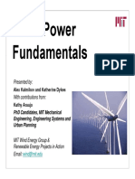 Wind Power Wind Power Fundamentals Fundamentals: Presented by