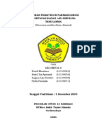 LAPORAN PRAKTIKUM FARMAKOGNOSI Penetapan Kadar Air Simplisia Temulawak, STIKes Bakti Tunas Husada