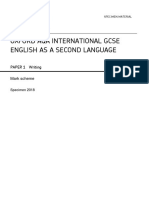 Oxford Aqa International Gcse English As A Second Language: PAPER 1 Writing