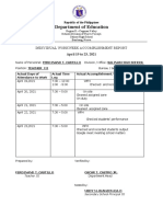 Department of Education: Individual Workweek Accomplishment Report