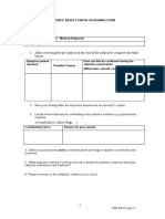 Clinical Reasoning Form