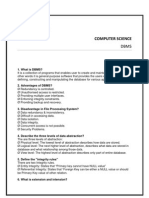 Database Management - Dbms Question Bank