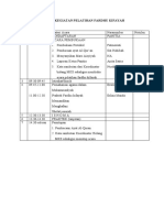 Jadwal Kegiatan Pelatihan Fardhu Kifayah