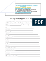 Membership Registration Form: Royal Mifadelo Global Religion, Law and Heal Foundation Head Office: London, United Kingdom