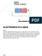 Electronics MSC Sem 1